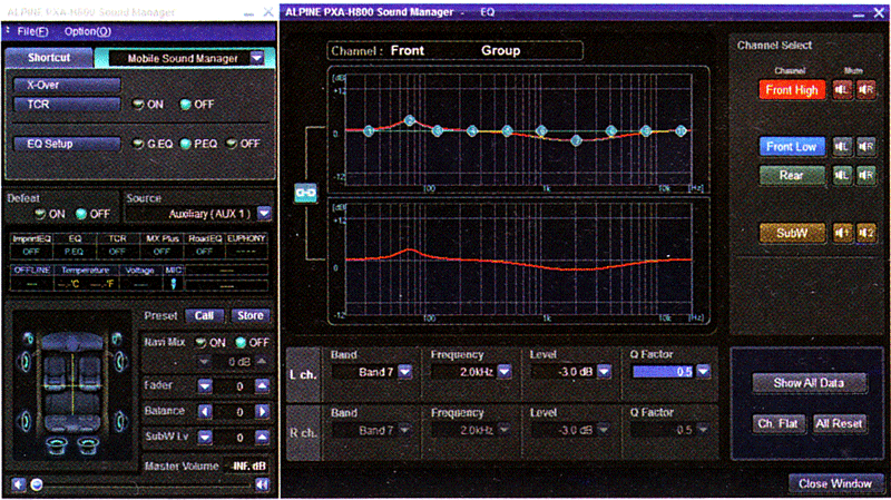 alpine pxa h800 sound manager software download